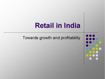 Retail in India