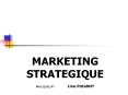 MARKETING STRATEGIQUE PowerPoint PPT Presentation