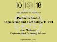 Purdue School of Engineering and Technology, IUPUI Joint PowerPoint PPT Presentation