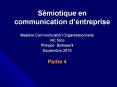 Sйmiotique en communication d’entreprise PowerPoint PPT Presentation