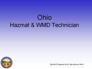 HazMat Technician Mod 1 Introduction Slide 1