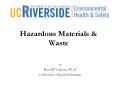 Hazardous Materials & Waste PowerPoint PPT Presentation