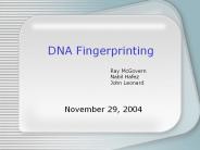 DNA Fingerprinting