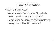 E-mail Solicitation