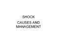 SHOCK PowerPoint PPT Presentation