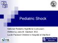 Pediatric Shock PowerPoint PPT Presentation