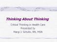 The need to provide instruction in critical thinking skills PowerPoint PPT Presentation