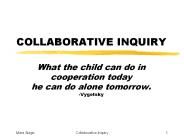 COLLABORATIVE INQUIRY