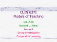 CUIN 6371 Models of Teaching PowerPoint PPT Presentation