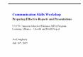 Communication Skills Workshop PowerPoint PPT Presentation