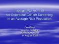 Faecal DNA vs FOB for Colorectal Cancer Screening in an Average Risk Population PowerPoint PPT Presentation