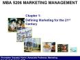 MBA 5206 MARKETING MANAGEMENT PowerPoint PPT Presentation
