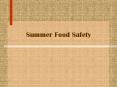 Summer Food Safety PowerPoint PPT Presentation