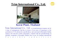 Trim International Co., Ltd.
