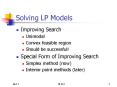 Solving LP Models PowerPoint PPT Presentation