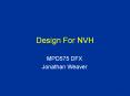 Design For NVH PowerPoint PPT Presentation