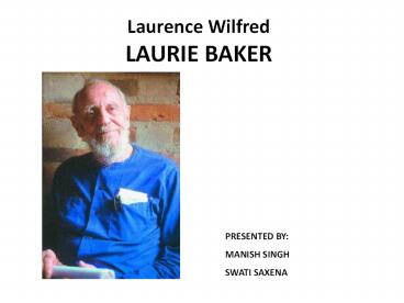 Laurence Wilfred LAURIE BAKER