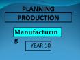 PLANNING PRODUCTION PowerPoint PPT Presentation