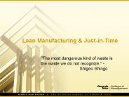 Lean Manufacturing