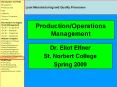 Production/Operations Management PowerPoint PPT Presentation