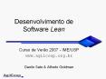 Desenvolvimento de Software Lean PowerPoint PPT Presentation
