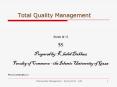 Total Quality Management PowerPoint PPT Presentation