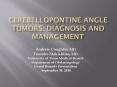 Cerebellopontine Angle Tumors: Diagnosis and Management PowerPoint PPT Presentation
