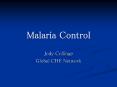 Malaria Control PowerPoint PPT Presentation