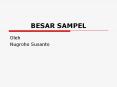 BESAR SAMPEL PowerPoint PPT Presentation