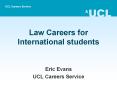 Law Careers for International students PowerPoint PPT Presentation