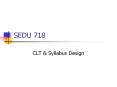 SEDU 718 PowerPoint PPT Presentation