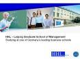 HHL – Leipzig Graduate School of Management Studying at one of Germany’s leading business schools PowerPoint PPT Presentation