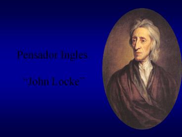 Pensador Ingles. 