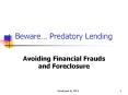 Beware… Predatory Lending PowerPoint PPT Presentation