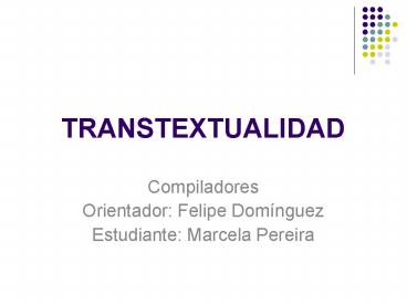 TRANSTEXTUALIDAD