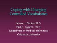 Coping with Changing Controlled Vocabularies