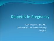 Diabetes in Pregnancy