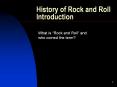 History of Rock and Roll Introduction PowerPoint PPT Presentation