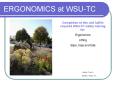 ERGONOMICS at WSU-TC PowerPoint PPT Presentation