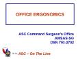 OFFICE ERGONOMICS PowerPoint PPT Presentation