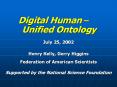 Digital Human – Unified Ontology PowerPoint PPT Presentation