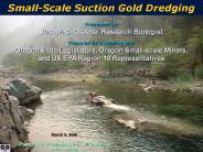 Small-Scale Suction Gold Dredging