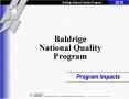 Baldrige National Quality Program PowerPoint PPT Presentation