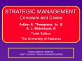 STRATEGIC MANAGEMENT PROCESS PowerPoint PPT Presentation
