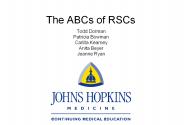 The ABCs of RSCs