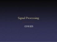 Signal Processing
