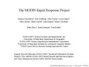 MODIS Rapid Response Project: Design