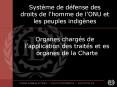 Systиme de dйfense des droits de l'homme de l'ONU et les peuples indigиnes PowerPoint PPT Presentation