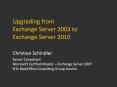 Upgrading from Exchange Server 2003 to Exchange Server 2010 PowerPoint PPT Presentation