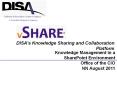 DISA vShare Executive Briefing FINAL_4.21 PowerPoint PPT Presentation